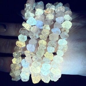*UV REACTIVE* Pakimer Diamond Free Form Bracelet